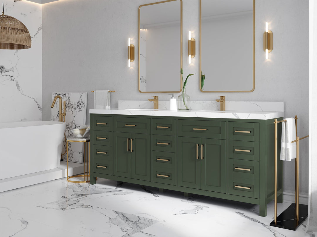 Cambridge 84 in. W x 22 in. D Double Sink Bathroom Vanity