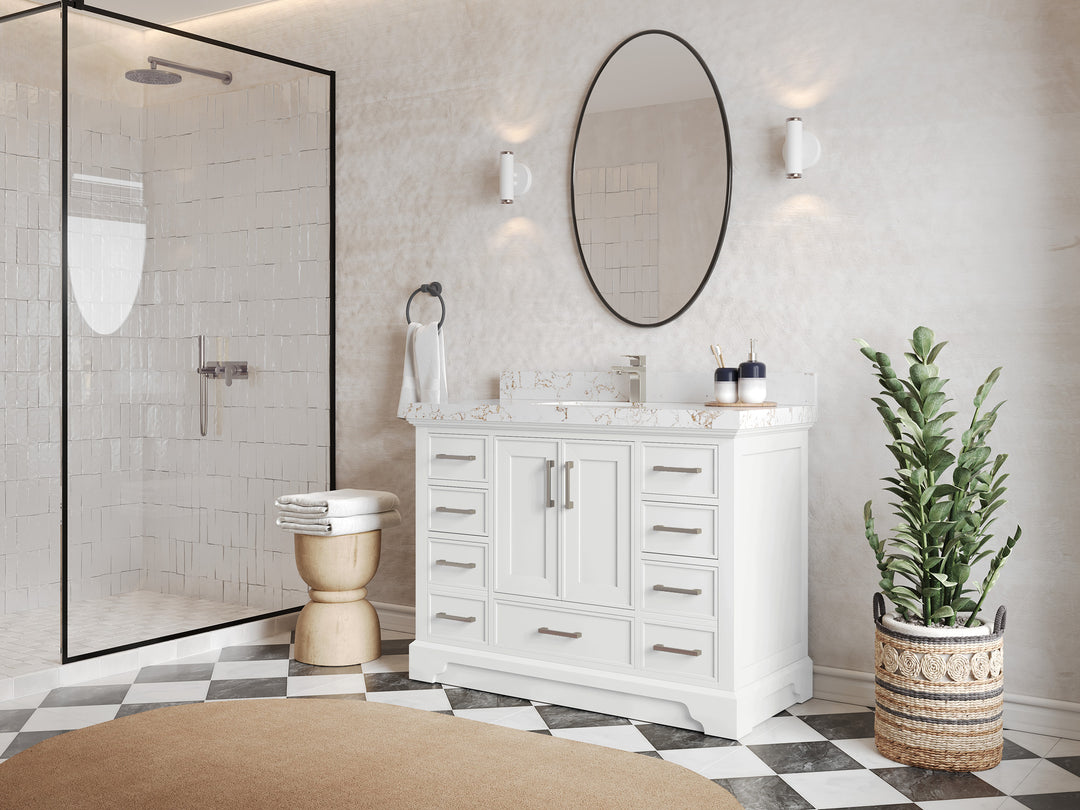 Charlotte 48 in. W x 22 in. D Single Sink Bathroom Vanity