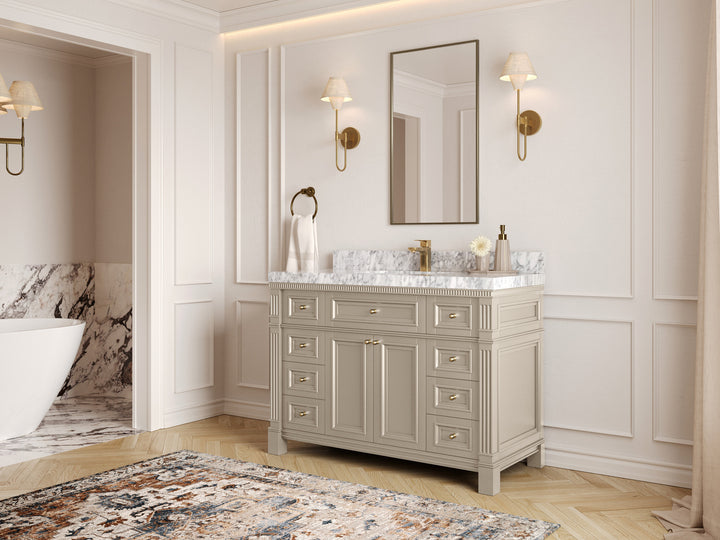Paris 48 in. W x 22 in. D Single Sink Bathroom Vanity - photo 2