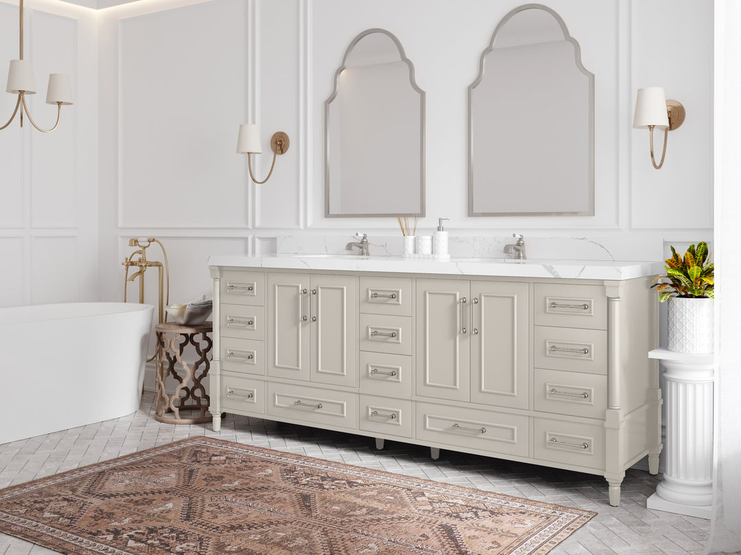 Aberdeen 84 in. W x 22 in. D Double Sink Bathroom Vanity