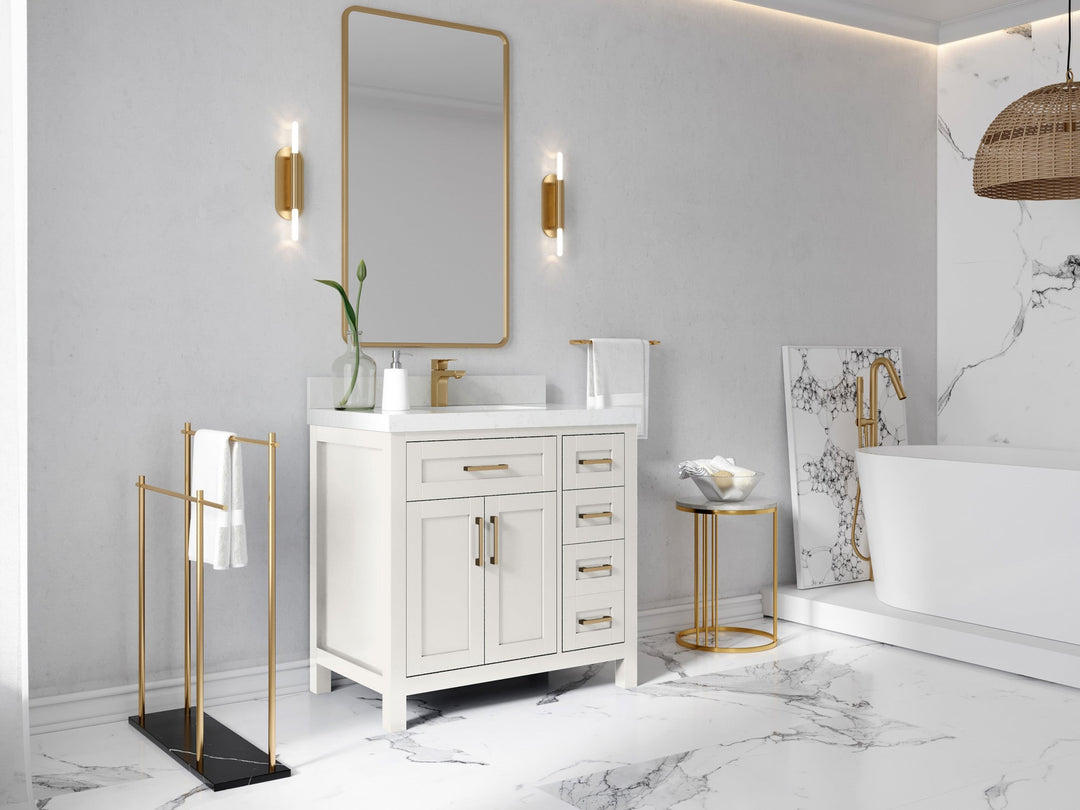 Cambridge 36 in. W x 22 in. D Single Center Sink Bathroom Vanity