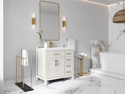 Cambridge 36 in. W x 22 in. D Single Center Sink Bathroom Vanity