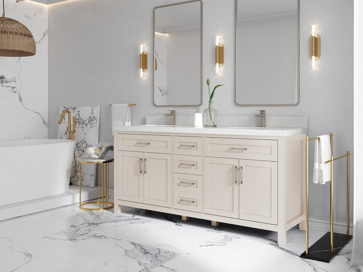 Cambridge 72 in. W x 22 in. D Double Sink Bathroom Vanity - photo 2