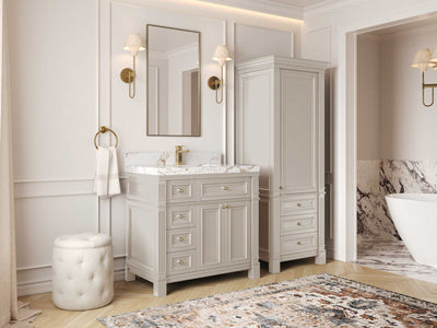 Paris 36 in. W x 22 in. D Center Sink Bathroom Vanity