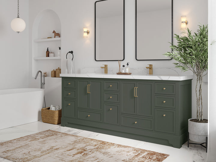 Alys 84 in. W x 22 in. D Double Sink Bathroom Vanity - photo 2