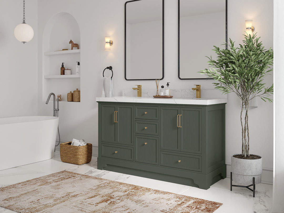Alys 60 in. W x 22 in. D Double Sink Bathroom Vanity