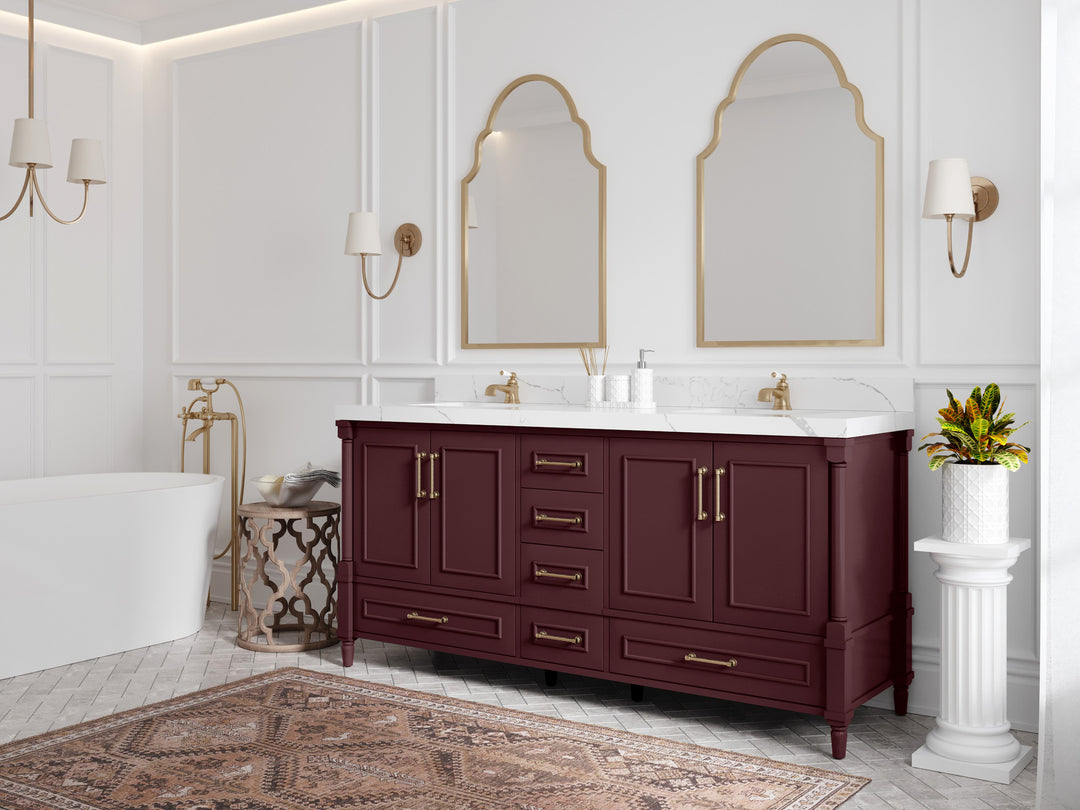 Aberdeen 72 in. W x 22 in. D Double Sink Bathroom Vanity