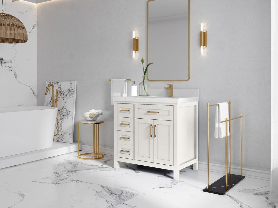 Cambridge 36 in. W x 22 in. D Right Offset Sink Bathroom Vanity