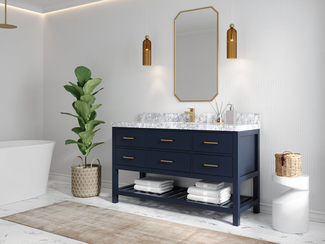 Parker 60 in. W x 22 in. D Single Sink Bathroom Vanity