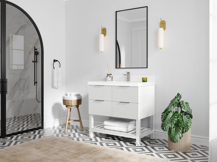 Catalina 36 in. W x 22 in. D Center Sink Bathroom Vanity - photo 2
