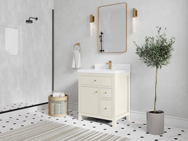 Sonoma 30 in W x 22 in D Free Standing Reeded Single Sink Bathroom Vanity - photo 2
