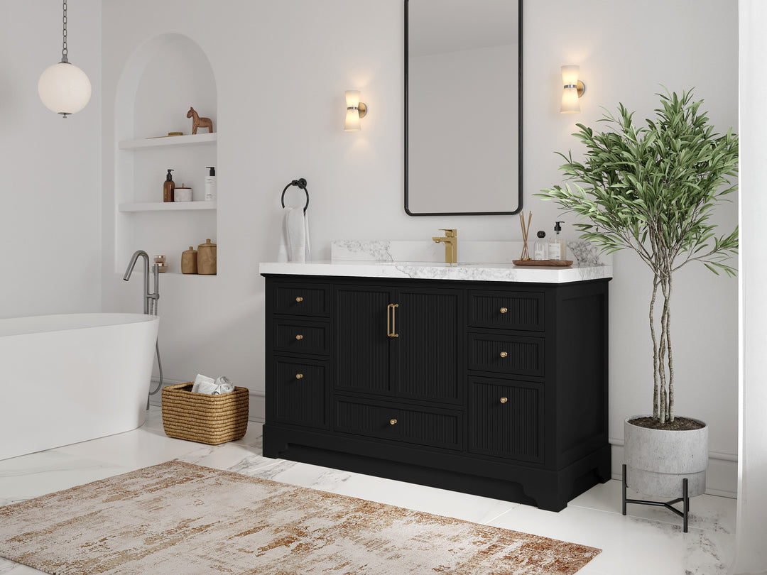 Alys 60 in. W x 22 in. D Single Sink Bathroom Vanity