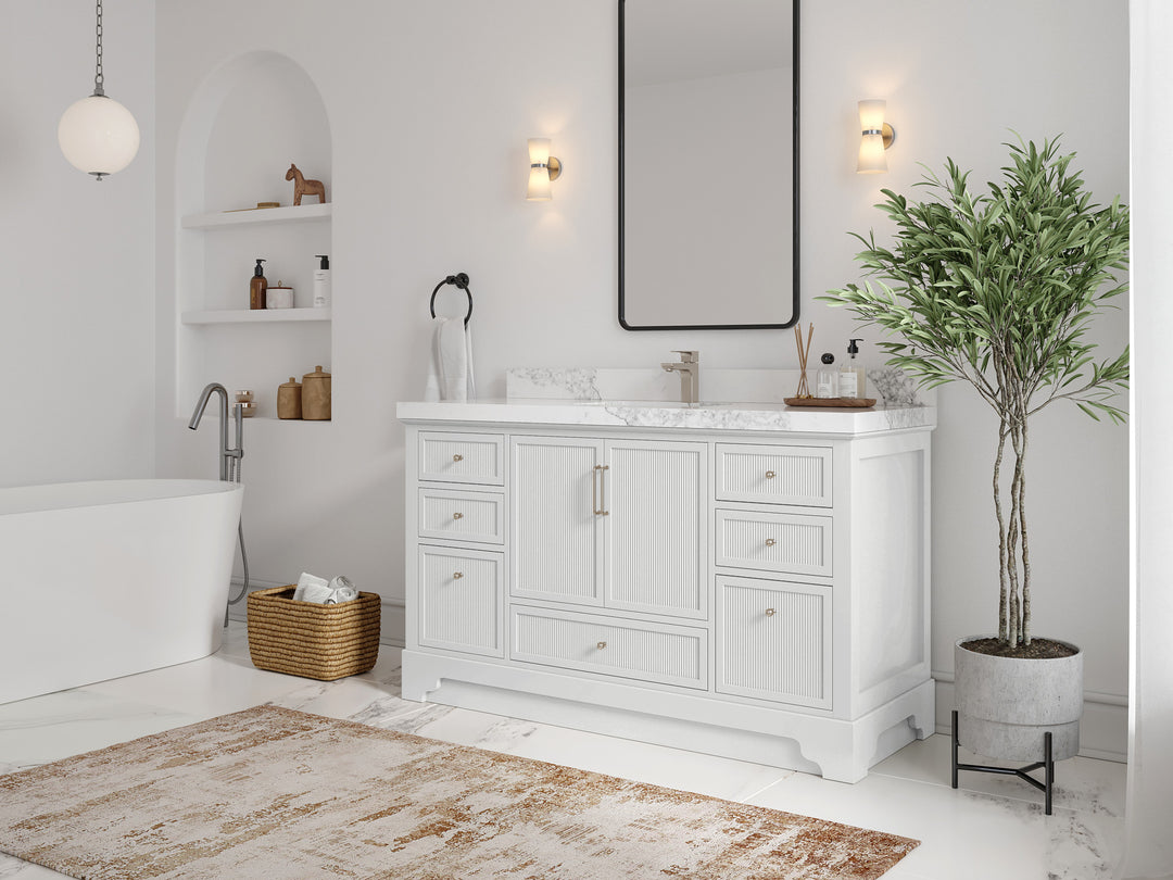 Alys 60 in. W x 22 in. D Single Sink Bathroom Vanity