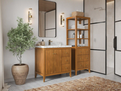 Atlanta 36 in. W x 22 in. D Teak Wood Center Sink Bathroom Vanity - photo 2