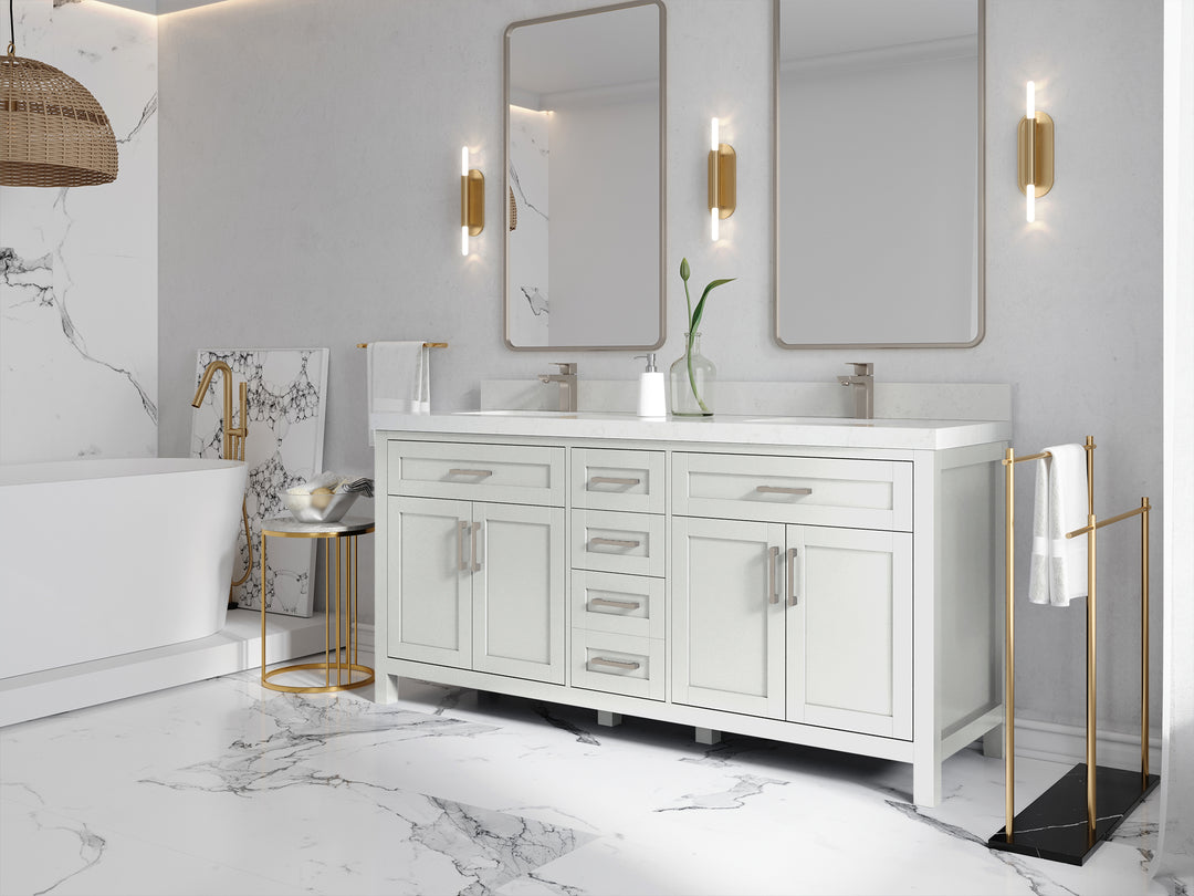 Cambridge 72 in. W x 22 in. D Double Sink Bathroom Vanity