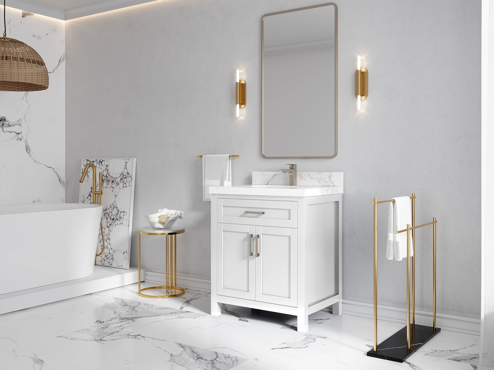 Cambridge 30 in. W x 22 in. D Single Sink Bathroom Vanity
