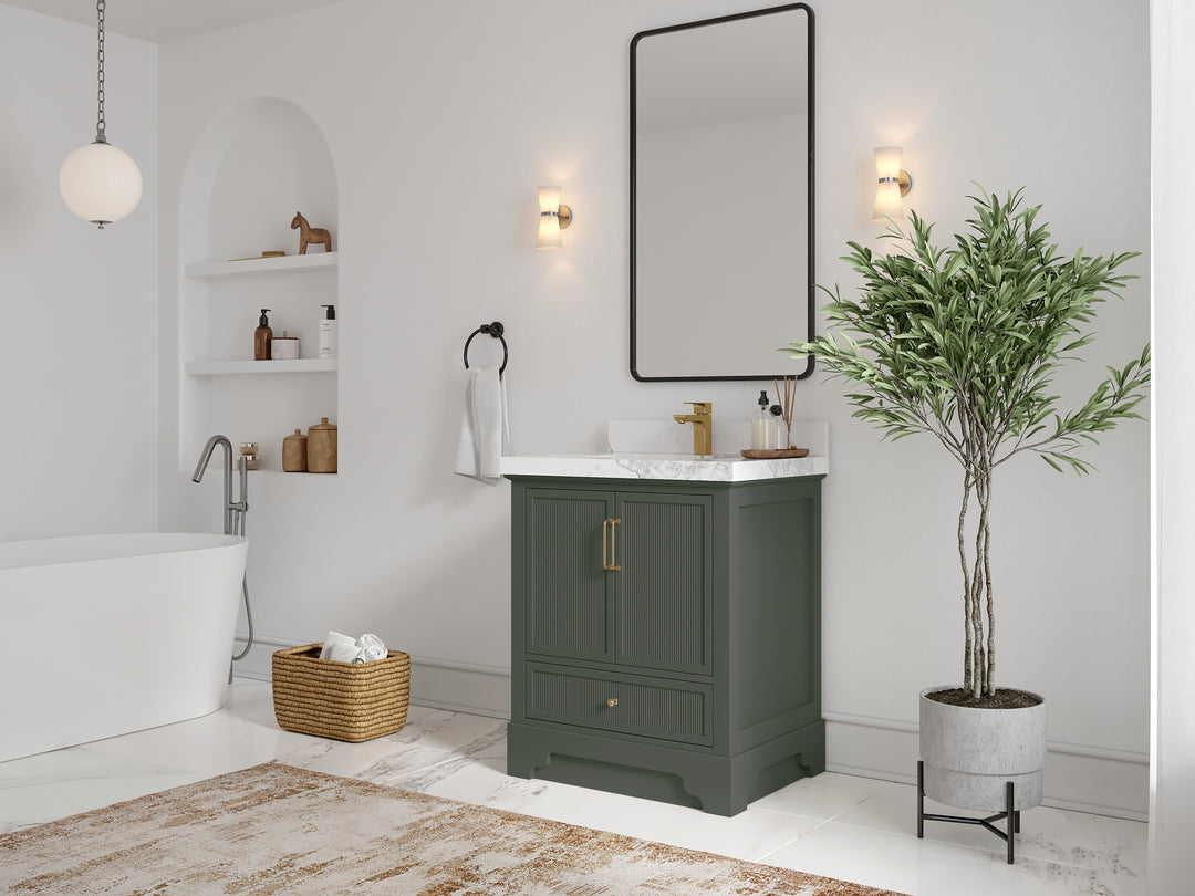 Alys 30 in. W x 22 in. D Single Sink Bathroom Vanity