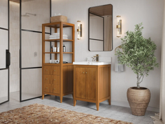 Atlanta Teak Wood 24 in. W x 22 in. D Single Sink Bathroom Vanity - photo 2