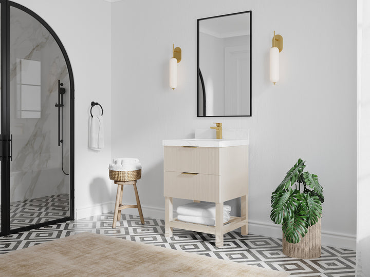 Catalina 24 in. W x 22 in. D Single Sink Bathroom Vanity - photo 2