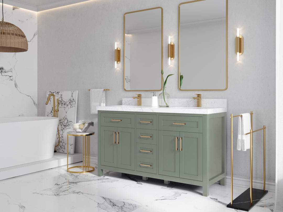 Cambridge 60 in. W x 22 in. D Double Sink Bathroom Vanity