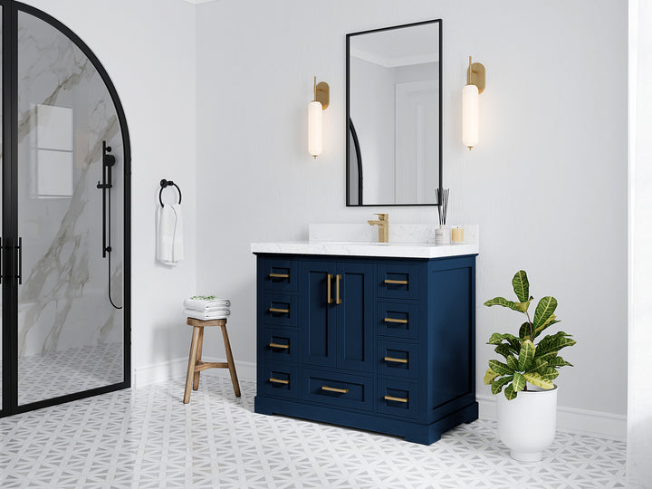Boston 42 in. W x 22 in. D Single Sink Bathroom Vanity - photo 2