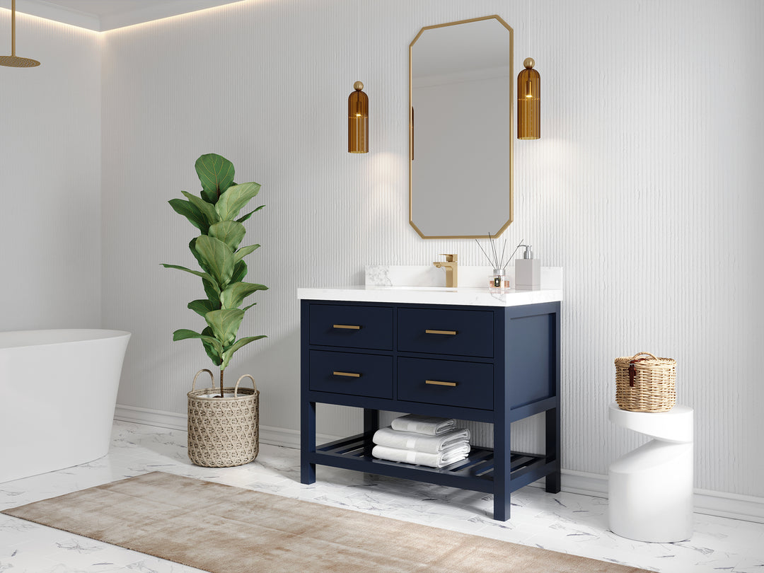 Parker 42 in. W x 22 in. D Single Sink Bathroom Vanity
