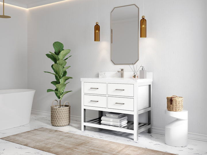 Parker 42 in. W x 22 in. D Single Sink Bathroom Vanity - photo 2