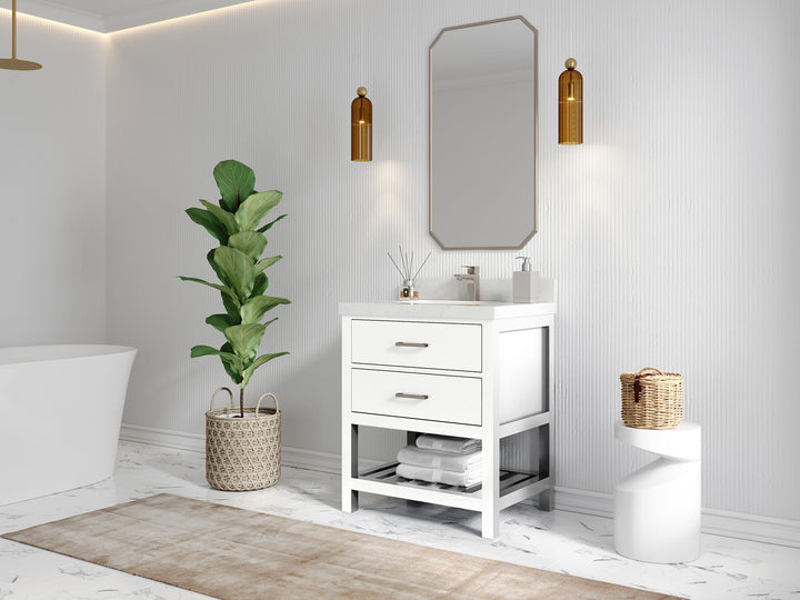 Parker 30 in. W x 22 in. D Single Sink Bathroom Vanity - photo 3