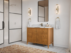 Atlanta Teak Wood 48 in. W x 22 in. D Single Sink Bathroom Vanity - photo 2
