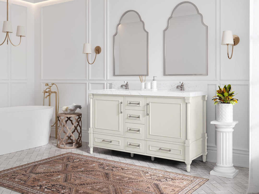 Aberdeen 60 in. W x 22 in. D Double Sink Bathroom Vanity