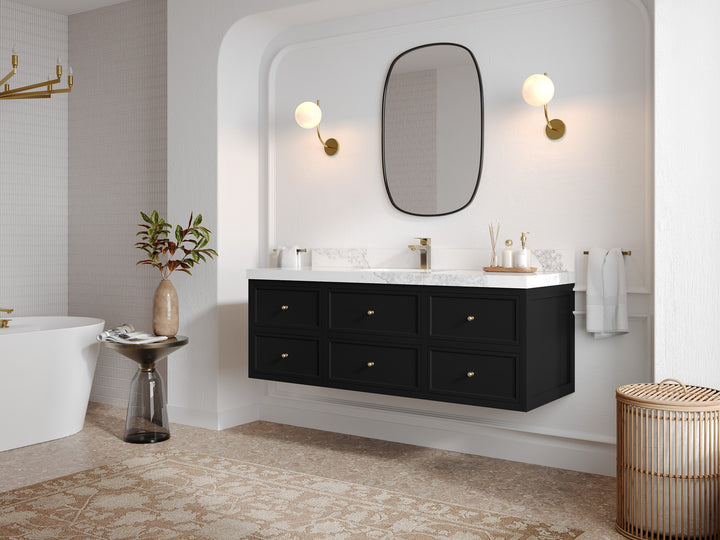 Roswell Floating 60 in. W x 22 in. D Single Sink Bathroom Vanity - photo 2
