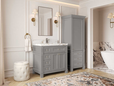 Paris 36 in. W x 22 in. D Center Sink Bathroom Vanity