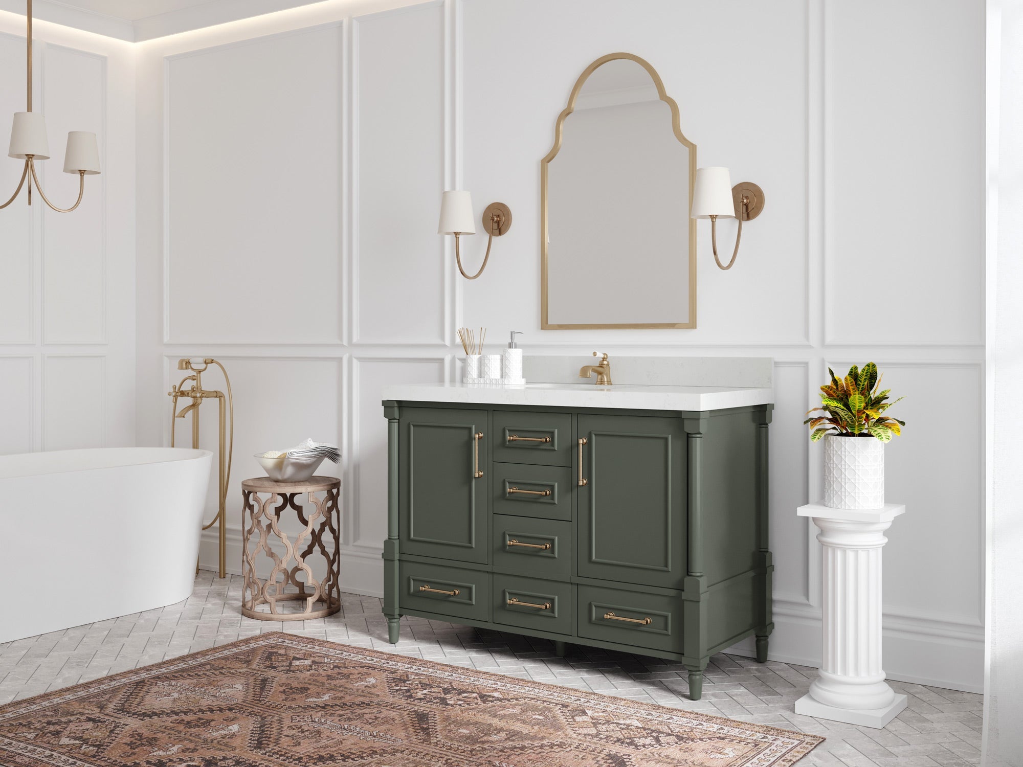 Aberdeen 48 in. W x 22 in. D Single Sink Bathroom Vanity
