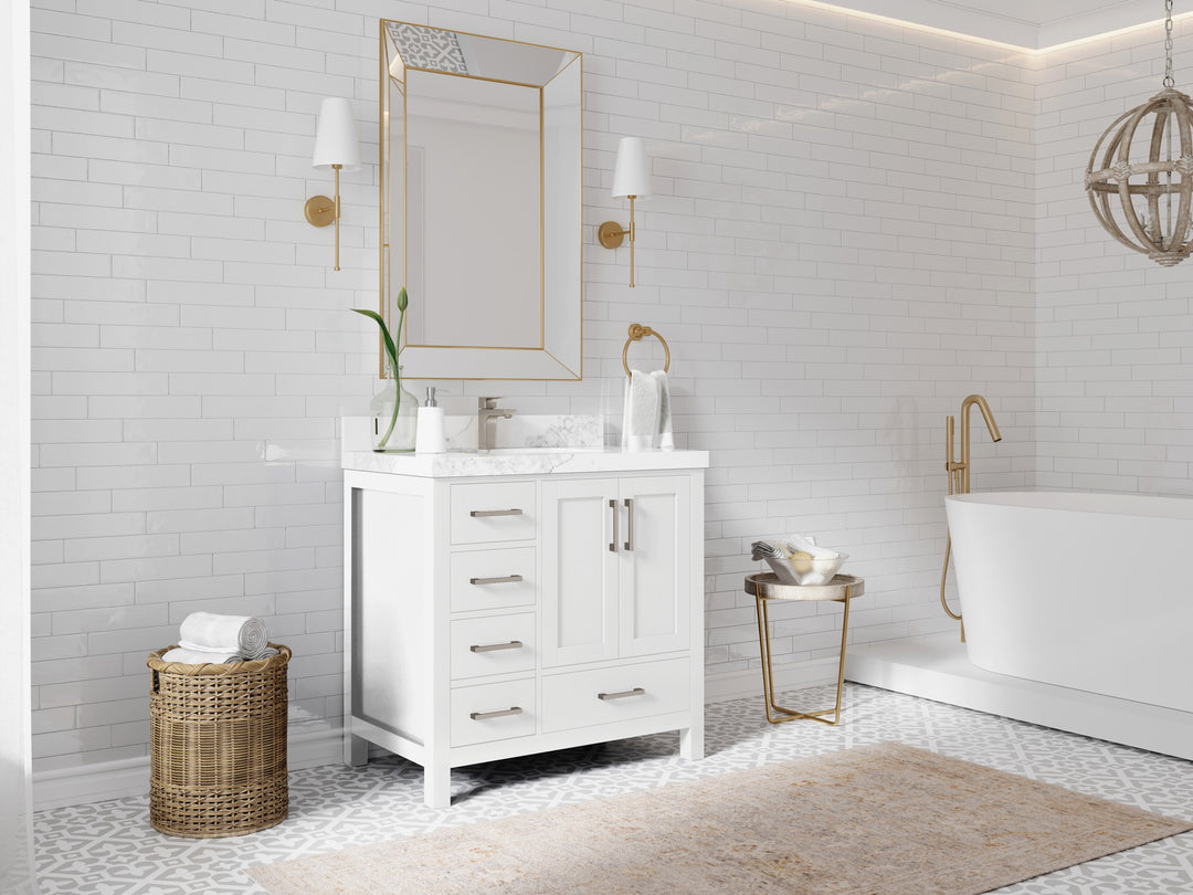Malibu 60 in. W x 22 in. D Double Sink Bathroom Vanity