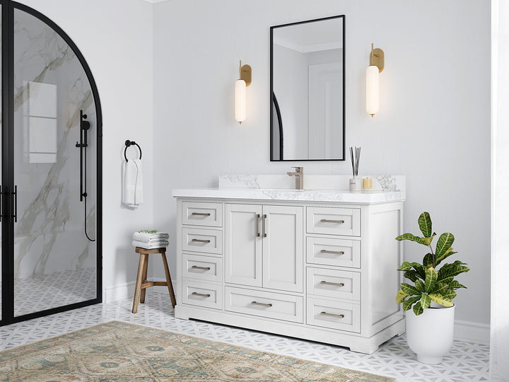 Boston 60 in. W x 22 in. D Single Sink Bathroom Vanity - photo 2