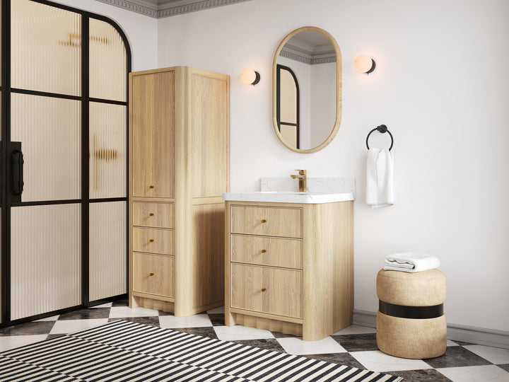 Orlando Oak 30 in. W x 22 in. D Single Sink Bathroom Vanity - photo 2