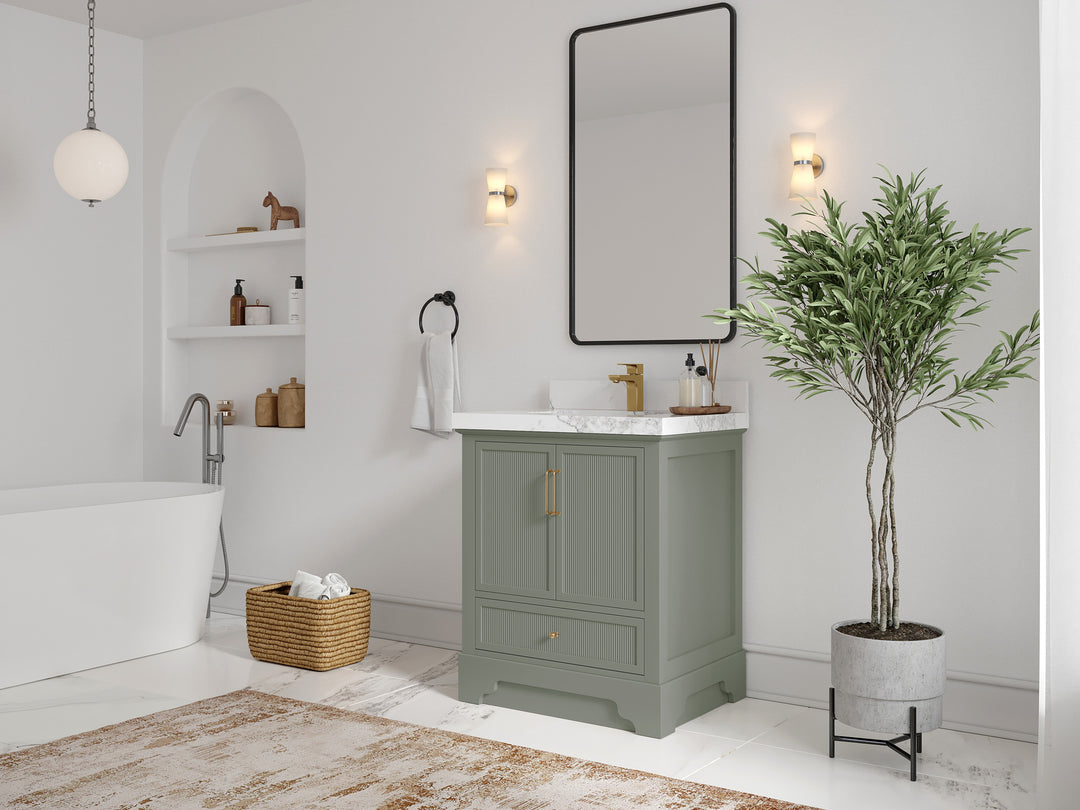 Alys 30 in. W x 22 in. D Single Sink Bathroom Vanity