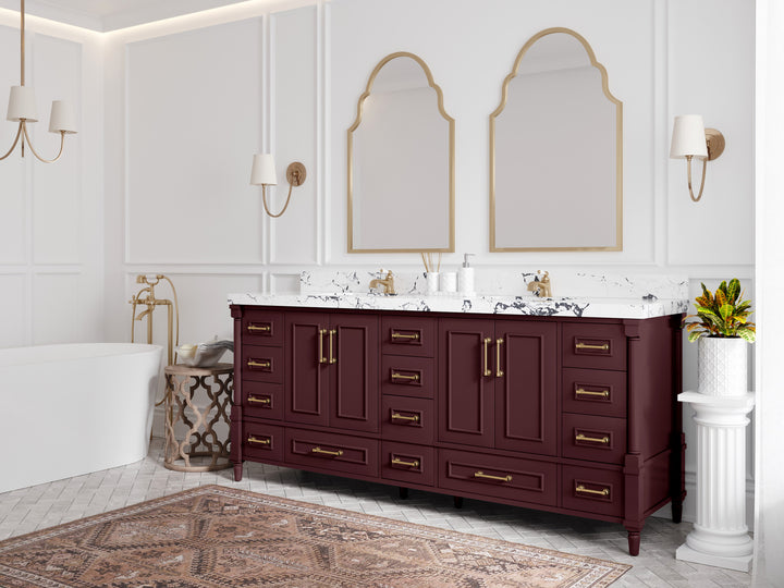 Aberdeen 80 in. W x 22 in. D Double Sink Bathroom Vanity - photo 2