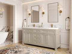 Paris 72 in. W x 22 in. D Double Sink Bathroom Vanity - photo 2