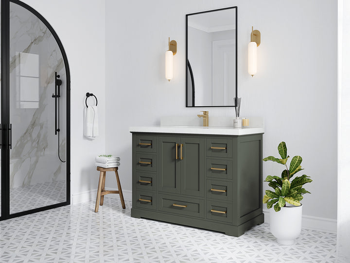 Boston 48 in. W x 22 in. D Single Sink Bathroom Vanity - photo 2