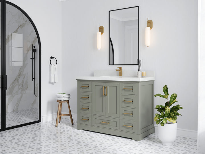 Boston 48 in. W x 22 in. D Single Sink Bathroom Vanity - photo 2
