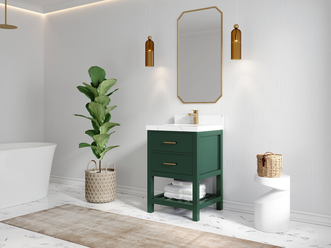 Parker 24 in. W x 22 in. D Single Sink Bathroom Vanity