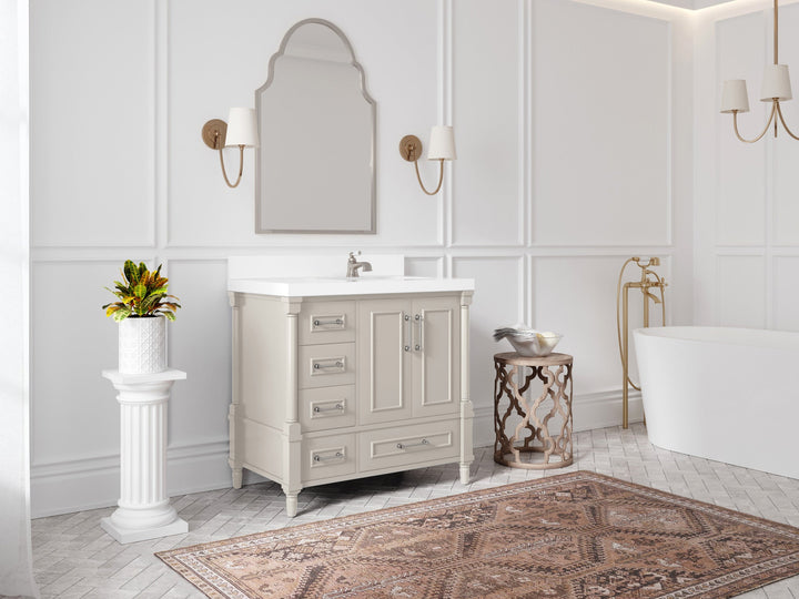 Aberdeen 36 in. W x 22 in. D Right Offset Sink Bathroom Vanity - photo 4