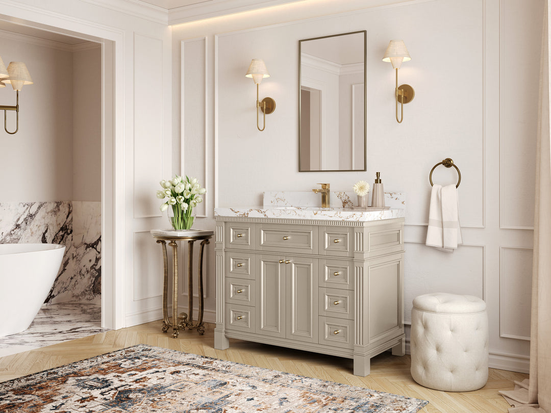 Paris 42 in. W x 22 in. D Single Sink Bathroom Vanity
