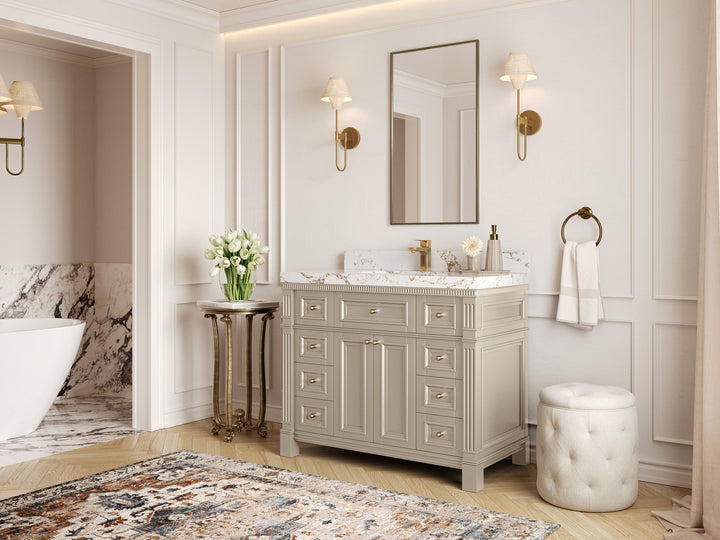 Paris 42 in. W x 22 in. D Single Sink Bathroom Vanity - photo 2