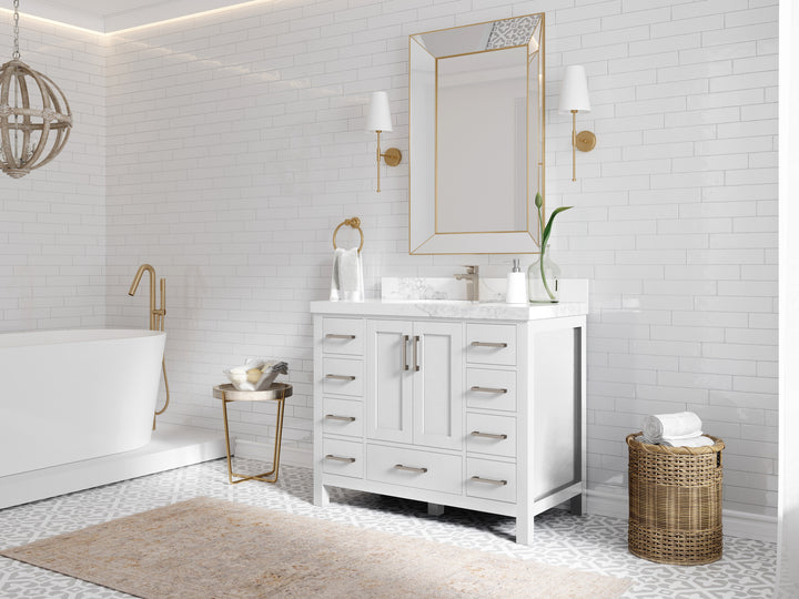 Malibu 42 in. W x 22 in. D Single Sink Bathroom Vanity - photo 2