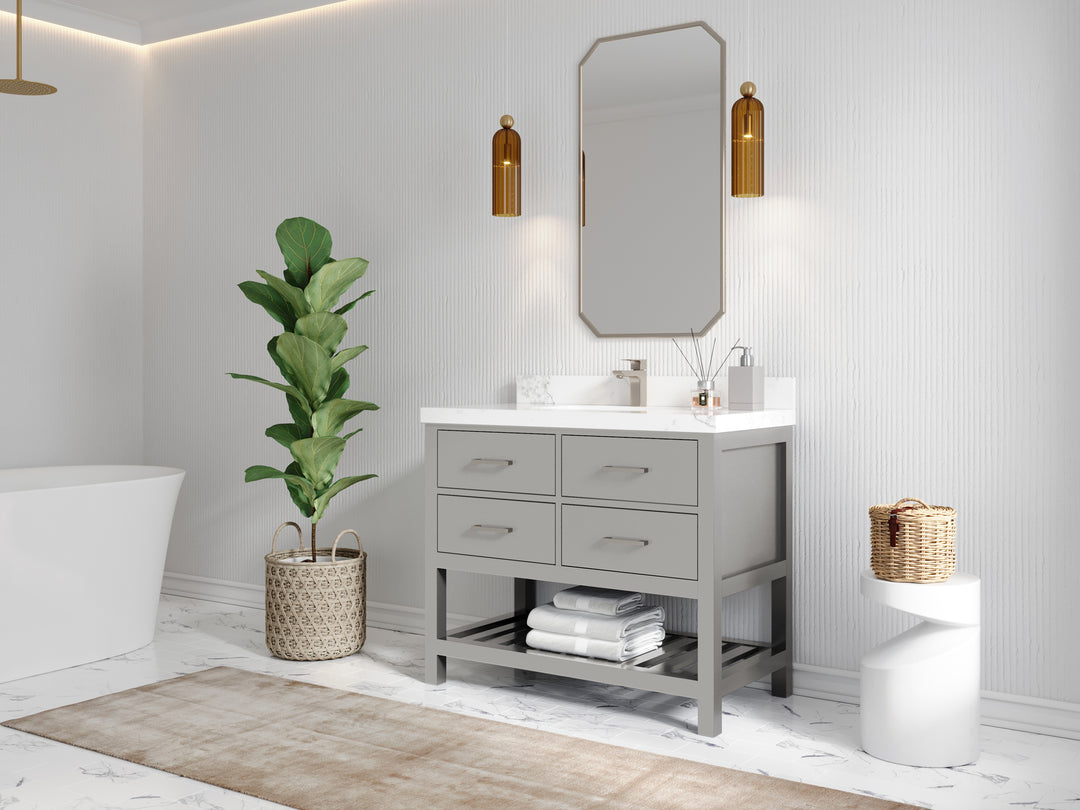 Parker 42 in. W x 22 in. D Single Sink Bathroom Vanity