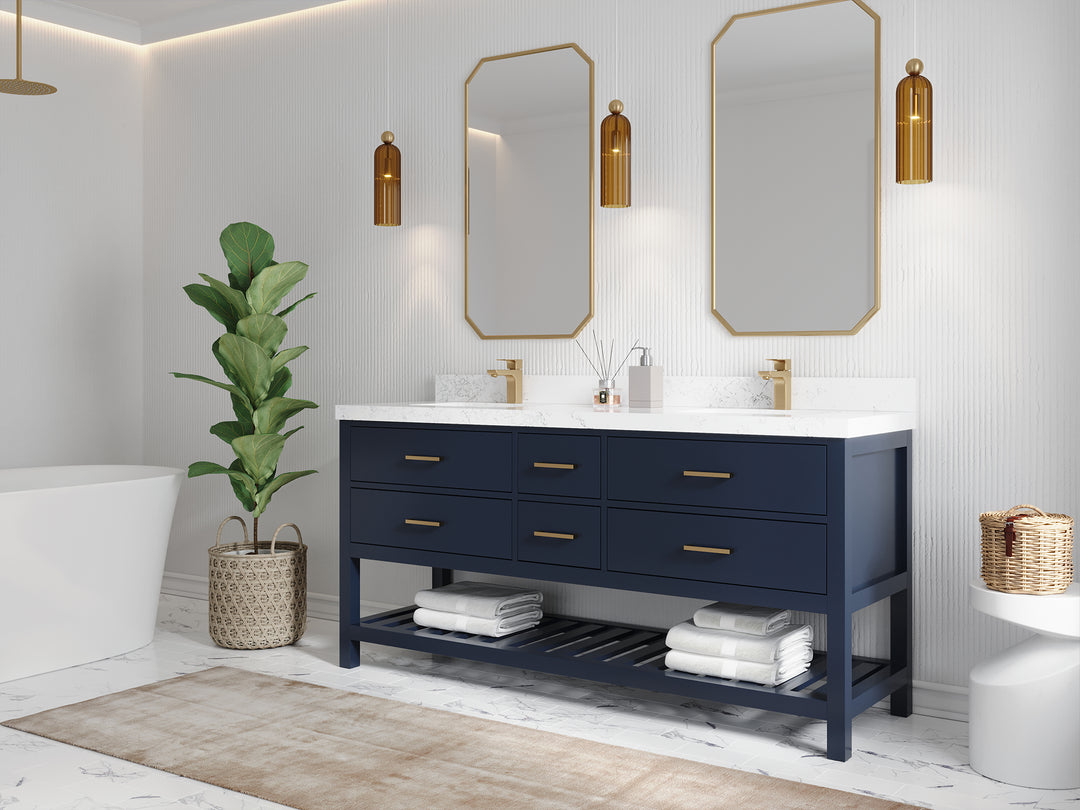 Parker 72 in. W x 22 in. D Double Sink Bathroom Vanity