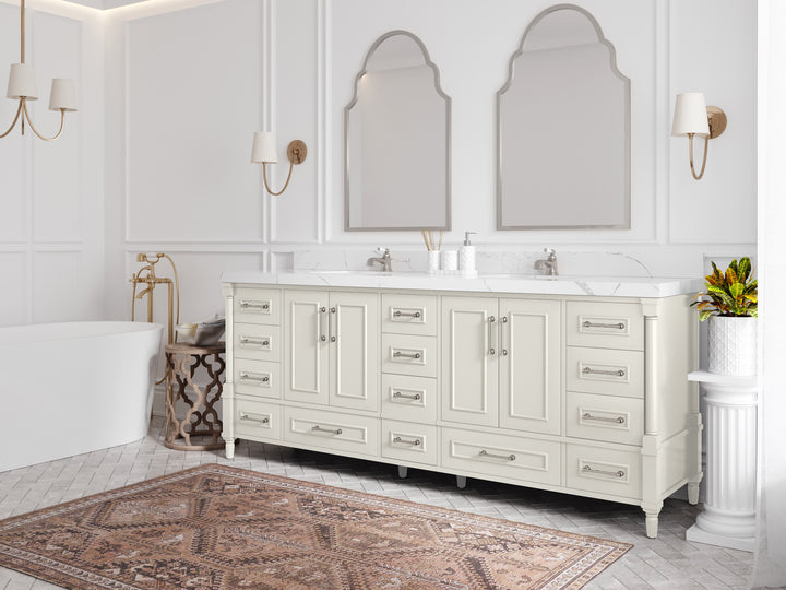 Aberdeen 84 in. W x 22 in. D Double Sink Bathroom Vanity - photo 2