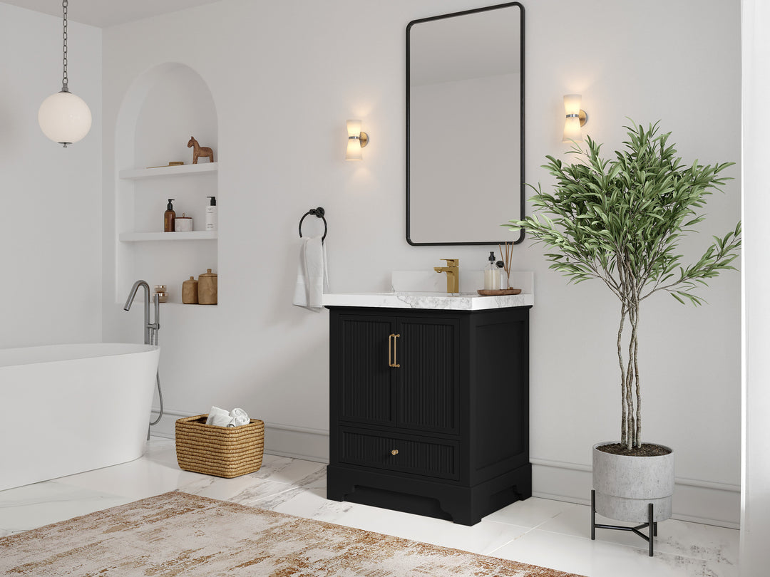 Alys 30 in. W x 22 in. D Single Sink Bathroom Vanity